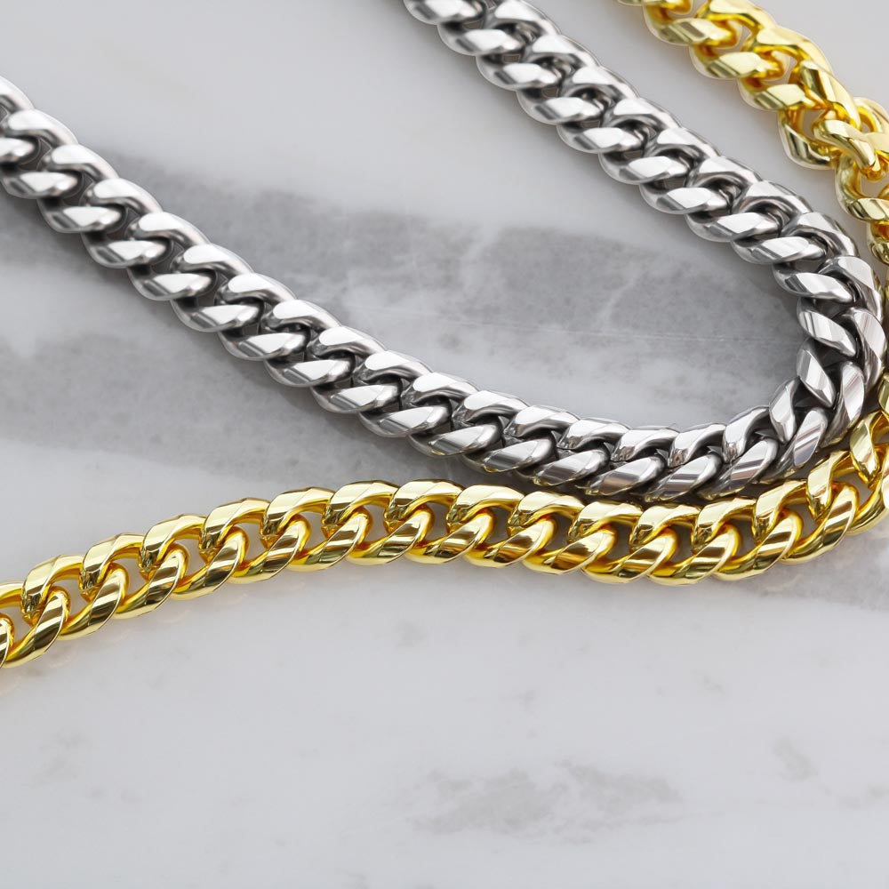 To My Son - Love You - Cuban Link Chain