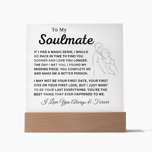 Soulmate - Missing Piece - Acrylic Square Plaque